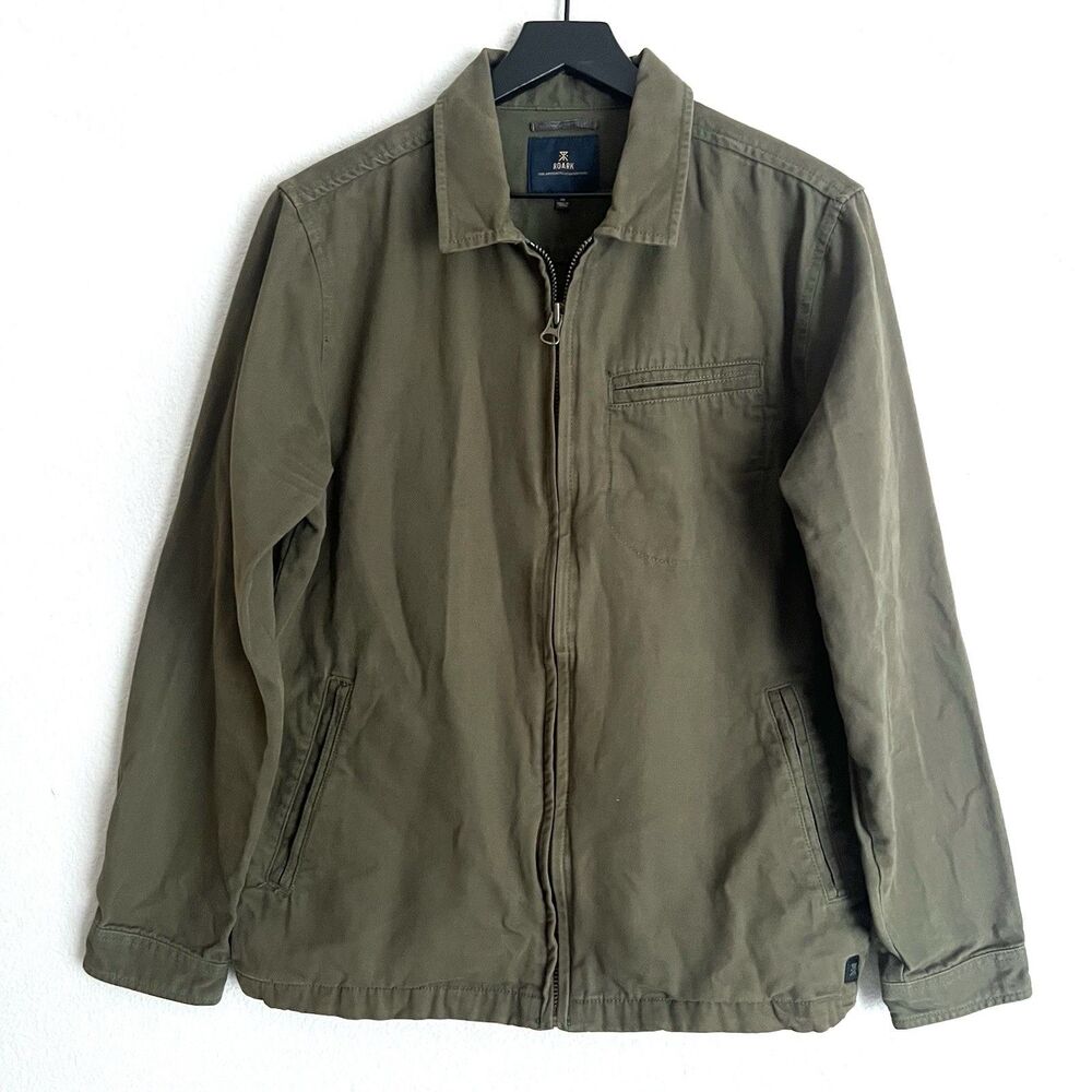 Roark Men’s Olive Green Canvas Work Jacket Size M